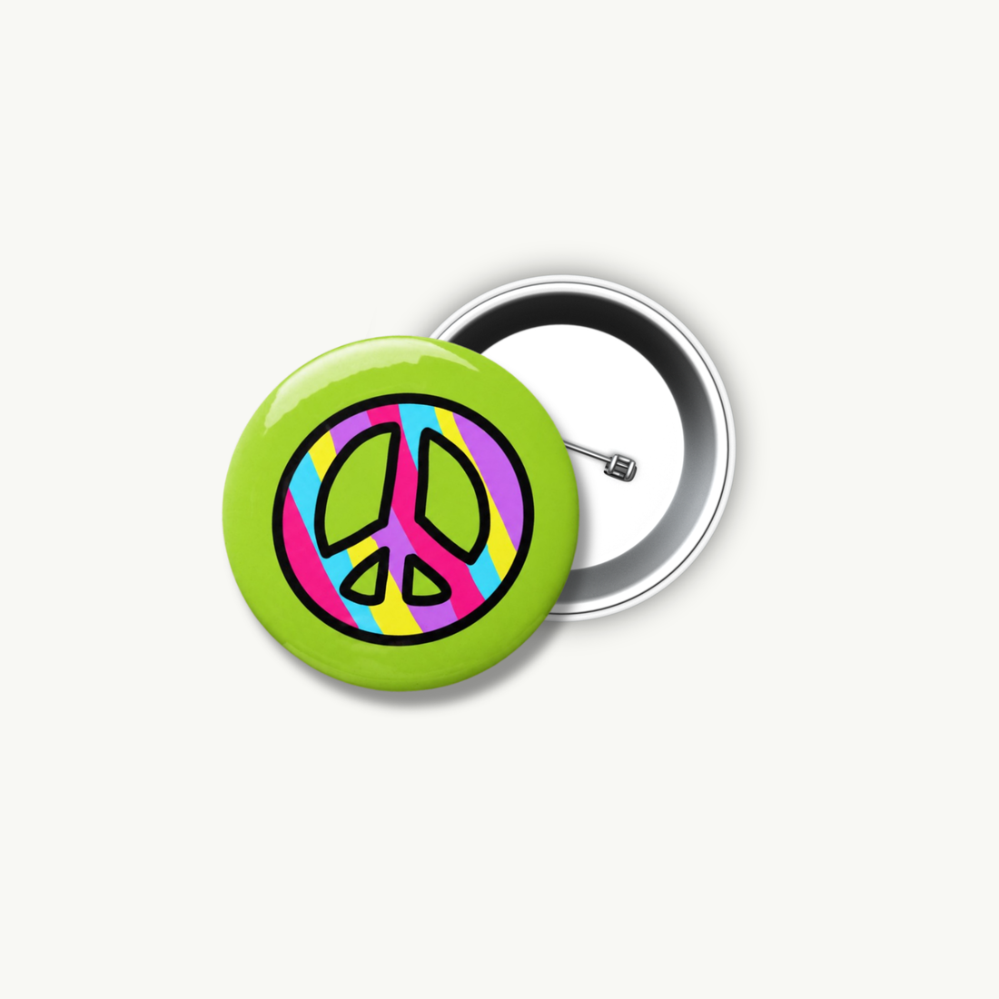 Peace Pin Button