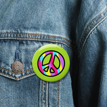 Peace Pin Button