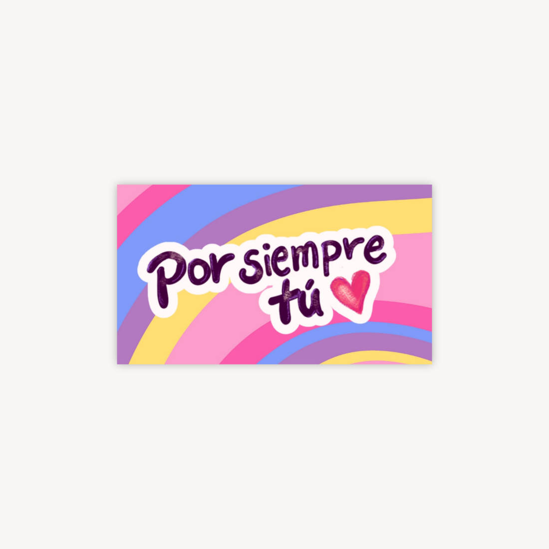 Por Siempre Tú Mini Postcard