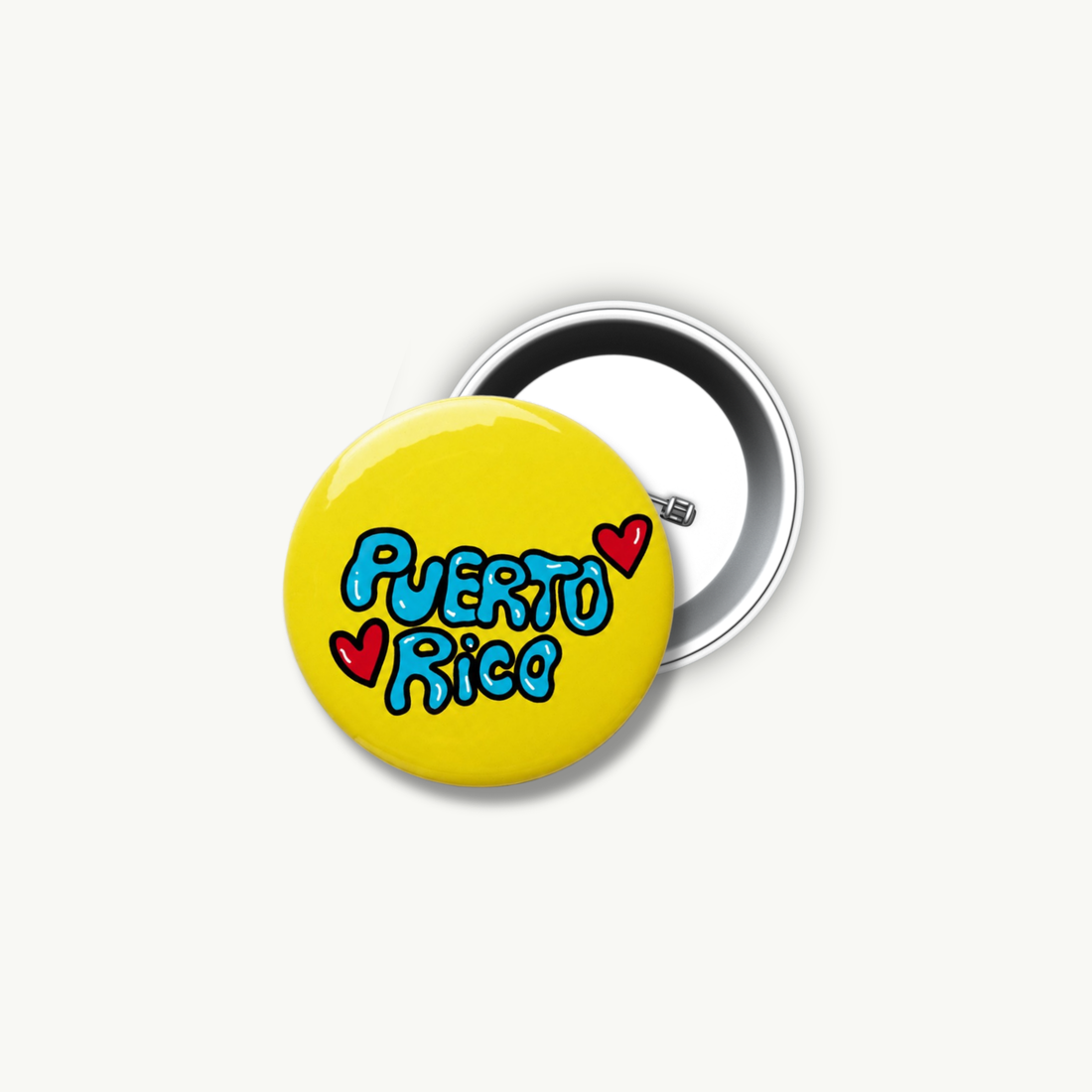 Puerto Rico Amarillo Pin Button