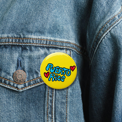 Puerto Rico Amarillo Pin Button