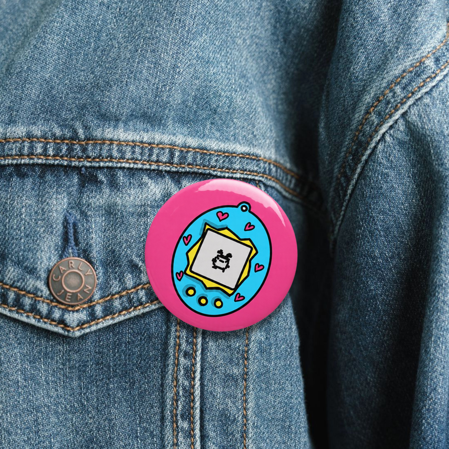 Tamagochi Pin Button
