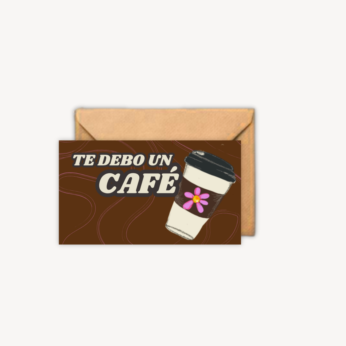 Te Debo Un Café Mini Postcard