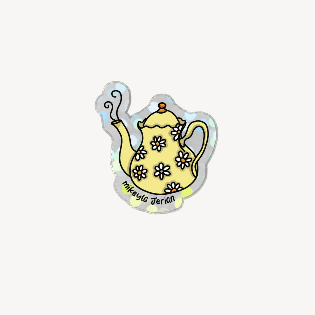 Tetera Mini Glitter Sticker