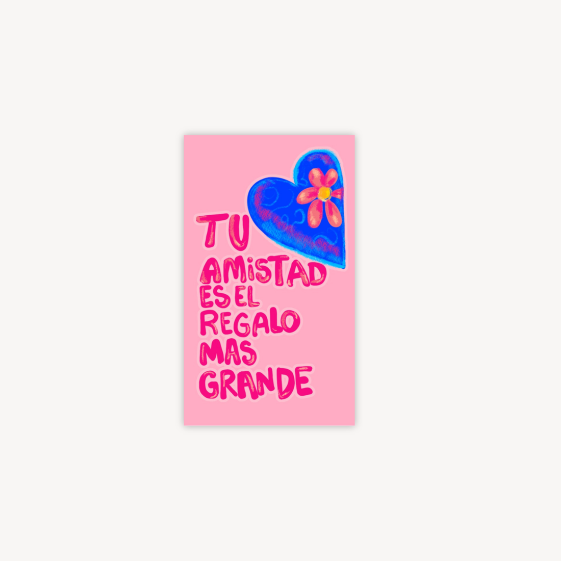 Tu Amistad Es el Regalo Mini Postcard